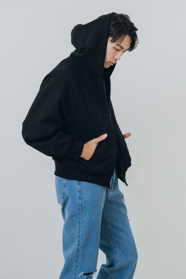 街頭百搭極簡風連帽外套 