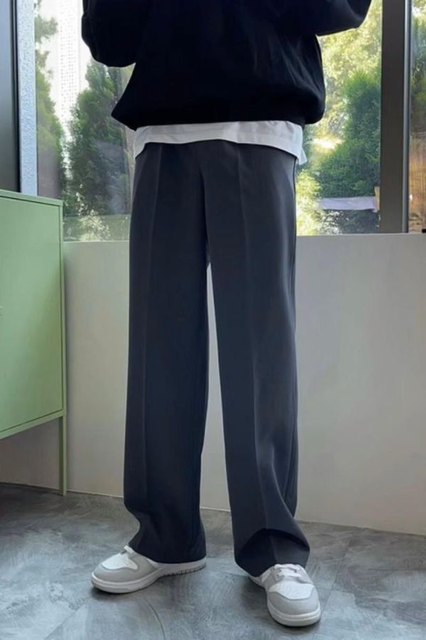 韓國歐爸直筒休閒西褲 