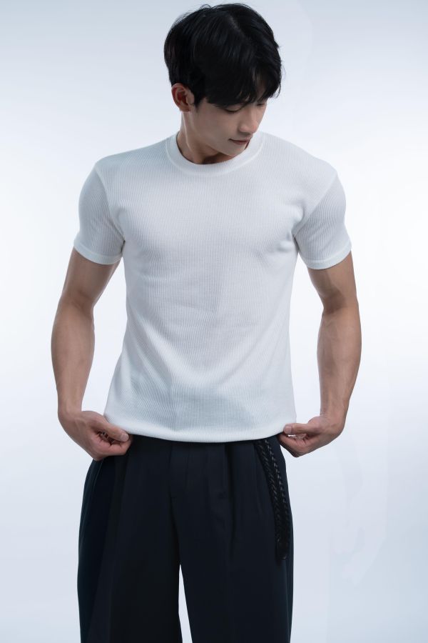 Muscle Fit 羅紋短T 