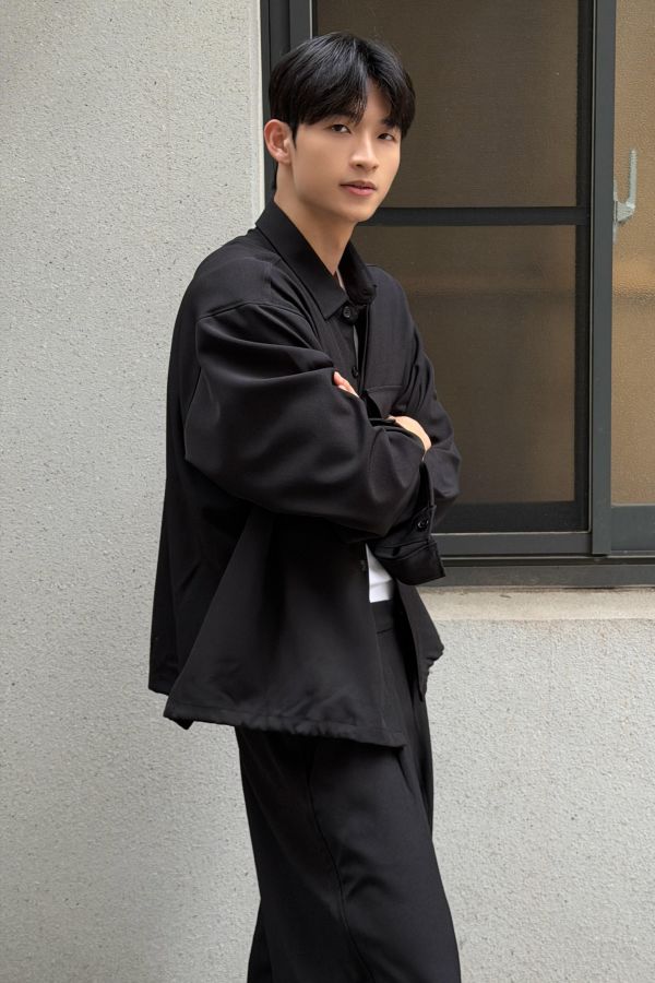灰霧質感休閒西裝套裝 