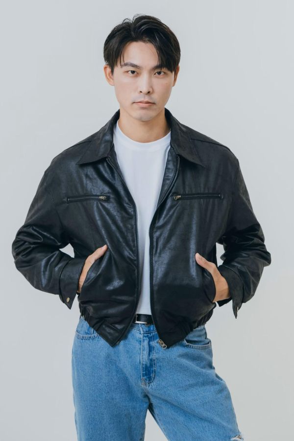 都會休閒寬版騎士夾克 
