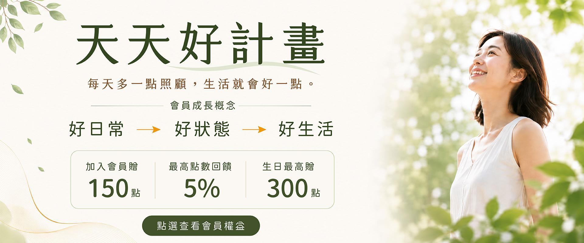 查看 DR.SEVEN 天天好計畫會員權益｜加入送150點、最高5%點數回饋、生日最高贈300點