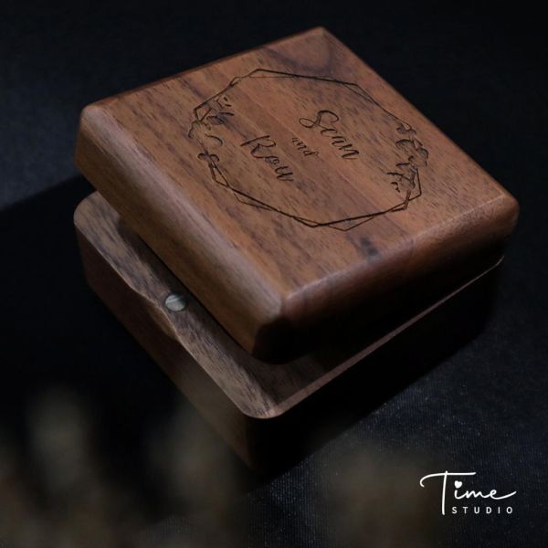 【文字設計雷雕戒指盒】婚戒盒/鑽戒盒/求婚戒指盒/對戒盒/求婚必備 