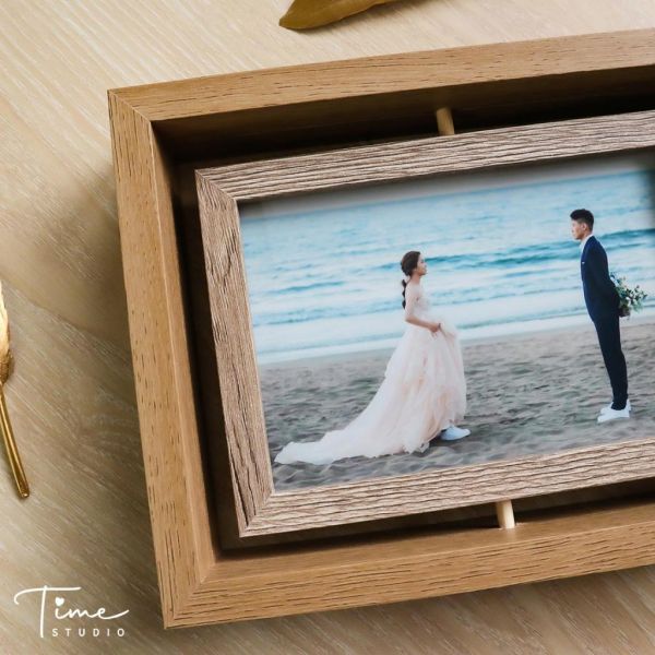 4*6吋 雙面旋轉相框【下單即贈兩張相片】質感小相匡 木製相框 氛圍感相框 