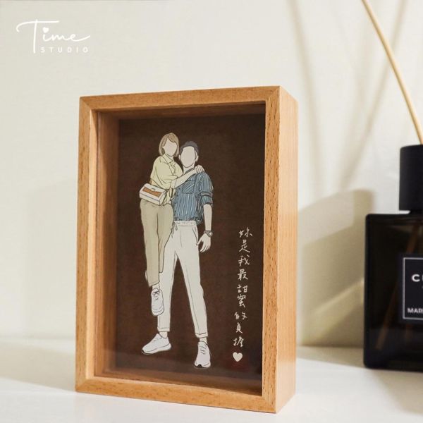 客製化似顏繪 存錢筒 可雷雕｜情人節禮物｜生日禮物｜聖誕禮物｜周年禮物 