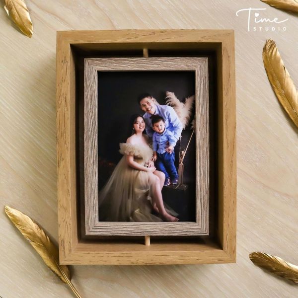 4*6吋 雙面旋轉相框【下單即贈兩張相片】質感小相匡 木製相框 氛圍感相框 