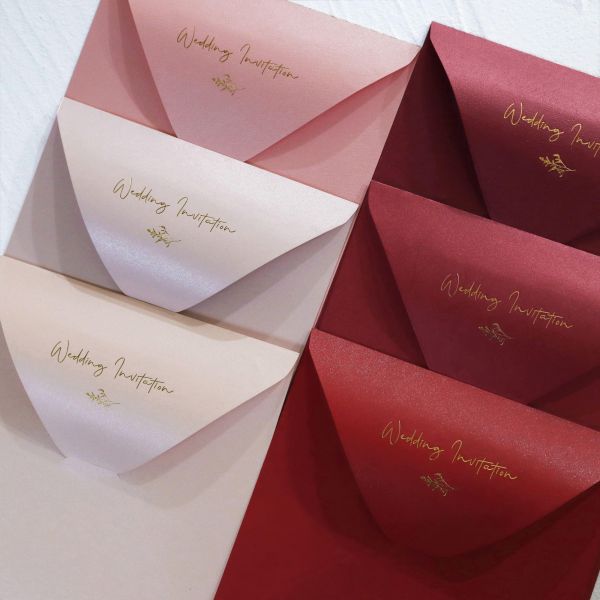 【加購 信封燙金服務】不含信封 信封燙金 西式信封 喜帖信封 多色燙金 設計師特製款 全台唯一 信封 