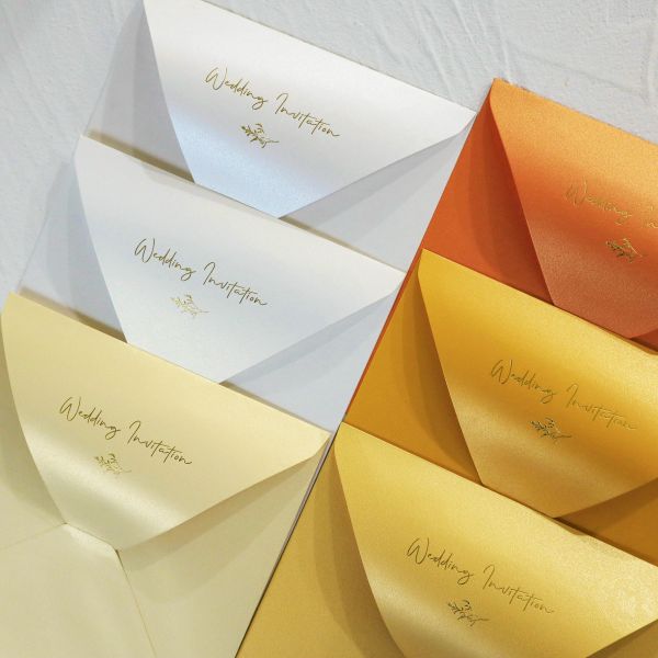 【加購 信封燙金服務】不含信封 信封燙金 西式信封 喜帖信封 多色燙金 設計師特製款 全台唯一 信封 