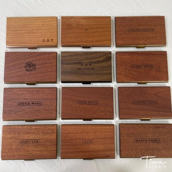 手工木製名片盒x客製雷雕｜上班族x業務x外勤必備｜情人節x轉職禮x生日禮 