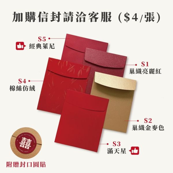 【客製姓名】手繪人物喜餅卡｜少量製作 結婚通知 雙面印刷 設計師款 謝卡 喜餅謝 小卡 可加名字 