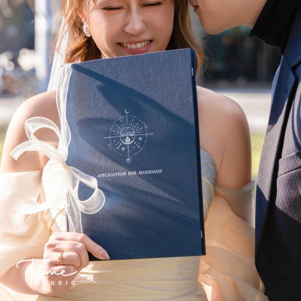 【24h快速出貨】星空永恆／燙金結婚書約｜戶政可用 結婚證書 書約 結婚證書 證書夾 婚約 書約夾 結婚必備 異性同性 