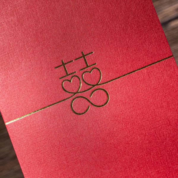 囍無限｜燙金卡 摺頁喜帖 