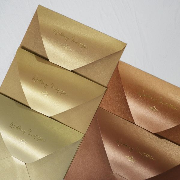 【加購 信封燙金服務】不含信封 信封燙金 西式信封 喜帖信封 多色燙金 設計師特製款 全台唯一 信封 