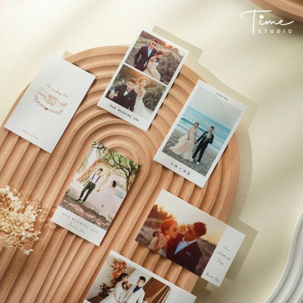 Time Studio 名片型 / 雙面謝卡｜少量印刷 婚禮謝卡 結婚謝卡 照片小卡 結婚週邊 相片謝卡 客製謝卡 