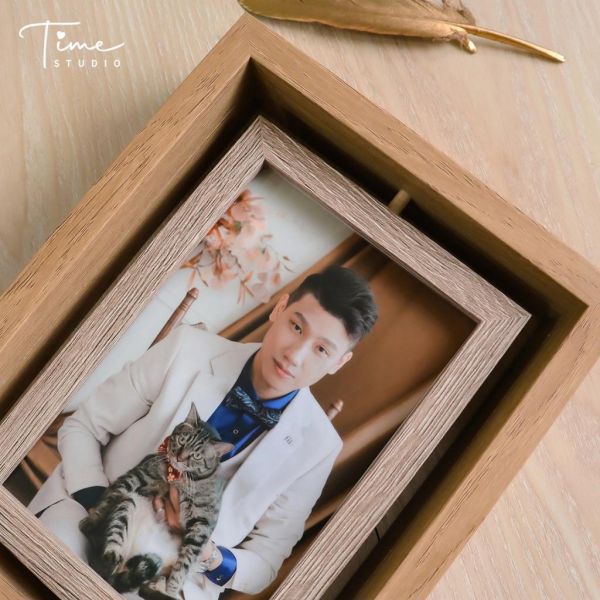 4*6吋 雙面旋轉相框【下單即贈兩張相片】質感小相匡 木製相框 氛圍感相框 