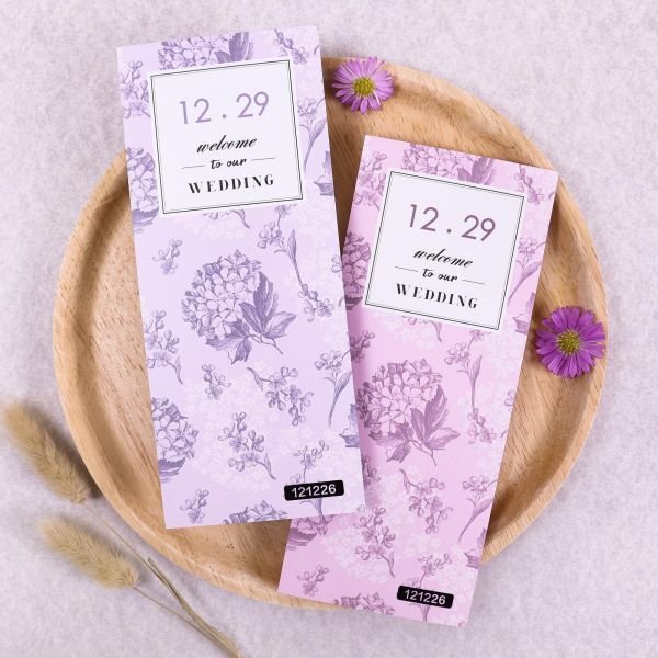 繡球花｜單卡喜帖 