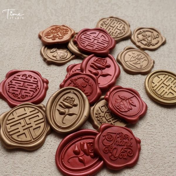 封蠟貼紙｜信封貼紙 質感貼紙 喜帖貼紙 封蠟 火漆貼紙 封口貼 囍字貼 喜帖貼紙 火漆 貼紙 婚禮 感謝貼紙 