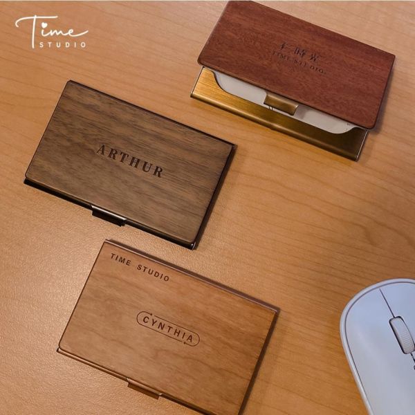 手工木製名片盒x客製雷雕｜上班族x業務x外勤必備｜情人節x轉職禮x生日禮 