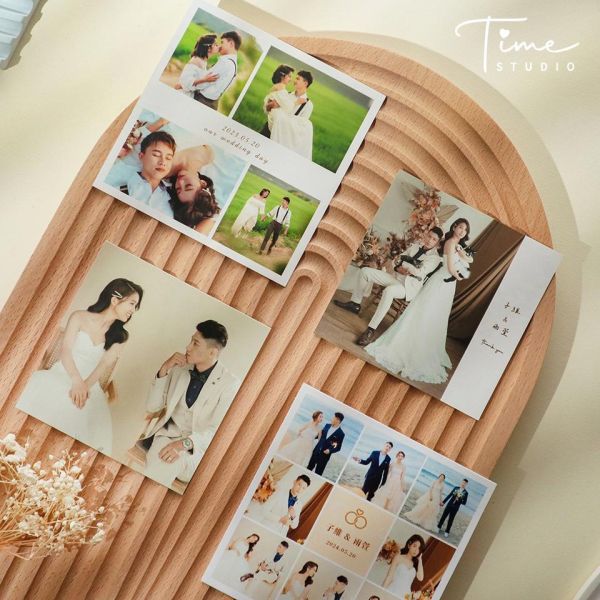 Time Studio 方形謝卡 / 九宮格雙面謝卡｜少量印刷 婚禮謝卡 結婚謝卡 照片小卡 結婚週邊 客製謝卡 