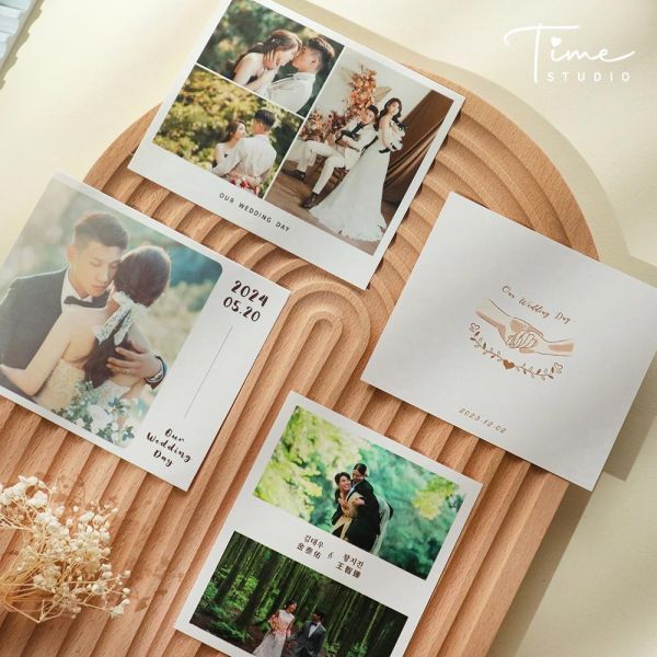 Time Studio 明信片 / 雙面謝卡｜少量印刷 婚禮謝卡 結婚謝卡 照片小卡 結婚週邊 相片謝卡 客製謝卡 