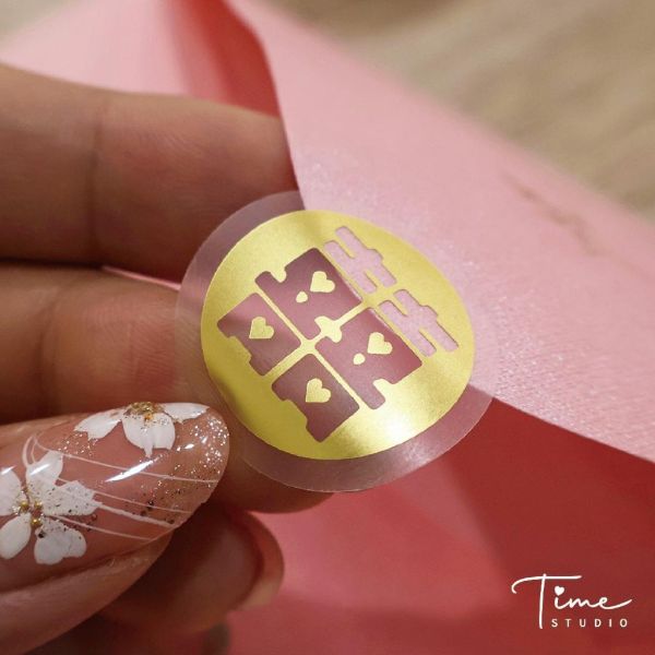 【現貨燙金貼紙】少量封口貼紙 信封貼紙 喜帖貼紙 小卡貼紙 霧面貼紙 燙金囍字 燙金貼紙 