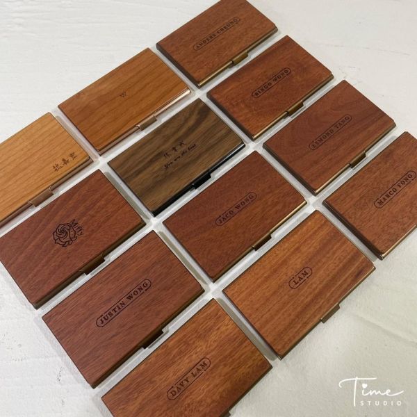 手工木製名片盒x客製雷雕｜上班族x業務x外勤必備｜情人節x轉職禮x生日禮 