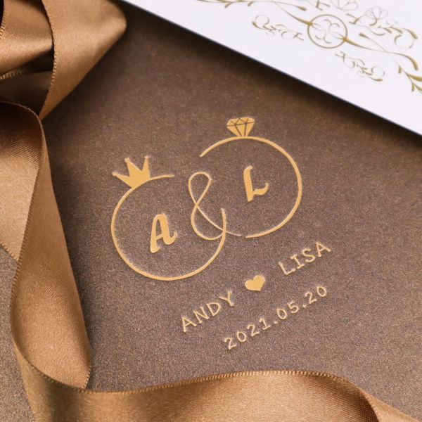 【客製】鑽石戒指／燙金結婚書約夾｜藍/藕/咖 結婚證書 證書夾 書約夾 書約 婚約 結婚必備 