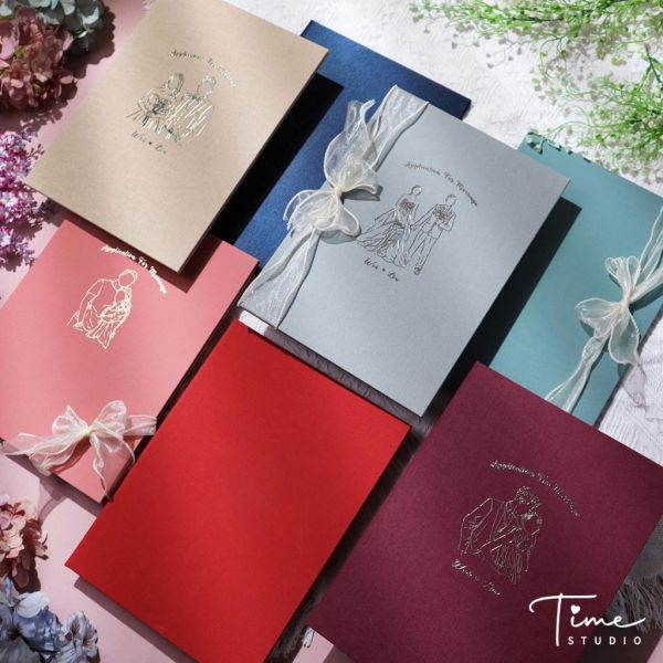 【24h快速出貨】浮雕燙金書約｜結婚書約夾 可加購立體燙金 戶政可用 登記結婚書約 書約 結婚證書 證書夾 婚約 書約夾 