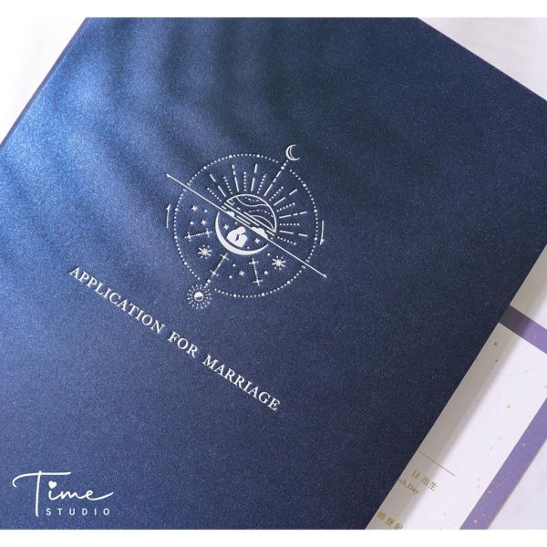 【24h快速出貨】星空永恆／燙金結婚書約｜戶政可用 結婚證書 書約 結婚證書 證書夾 婚約 書約夾 結婚必備 異性同性 