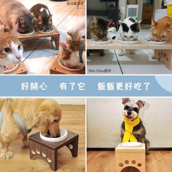 現貨【雙口小型犬貓餐桌白橡色附鐵碗】客製高度實木原木木作木工飼料架手作手工手造製作製造【MOMOCAT摸摸貓】D11-2 寵物餐桌,寵物碗架,貓餐桌,貓碗架,狗餐桌,狗碗架,小型犬餐桌,小型犬碗架,客製高度碗架,餐碗木座,餐碗木架,餐碗碗架,架高碗,狗用餐桌,狗用碗架,犬用餐桌,犬用碗架,狗碗,托高食盆架,碗支架,吃飯桌子,飯桌,放碗桌,餐台,餐檯,餐碗台,原木餐桌,原木碗架,防水餐桌,防水碗架,餐架,木作,木製,壓克力,實木,防潮