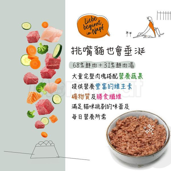 現貨【GRAU灰樂經典主食貓罐400g】德國GRAU無穀無膠低敏95％新鮮肉湯塊貓罐【MOMOCAT摸摸貓】E19 灰樂,GRAU,貓,寵物,罐頭,溼食,主食罐,無膠罐,無穀罐,貓罐,主餐罐,貓餐包,幼貓罐,老貓罐,低磷罐,高齡貓罐,德國罐,德罐