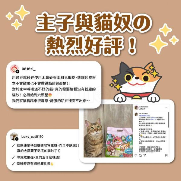 現貨【臭味滾波霸奶茶木薯砂2.5kg】用量省天然砂木薯砂貓砂波霸奶茶消臭植物砂除臭凝結砂超吸力【MOMOCAT摸摸貓】L16-2(超取限購2) 用量省,天然砂,木薯砂,貓砂,波霸奶茶,消臭,植物砂,除臭,凝結砂,超吸力