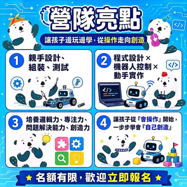 【7/13 ~ 7/17 米特 LEGO SPIKE 程式機器人夏令營】 銘傳大學 基河校區 