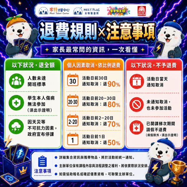 【 7/6 ~ 7/10、8/3 ~ 8/7 米特 x 卡咖王國 x 虹彩屋 戰鬥陀螺x科學實驗營 - 林口】 