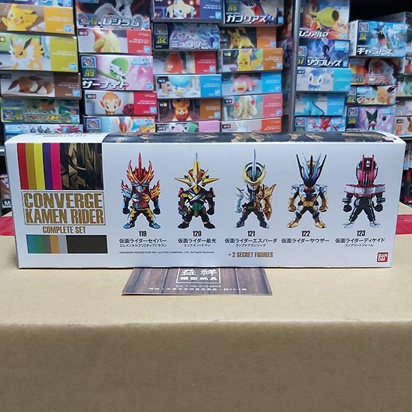 BANDAI 萬代 | CONVERGE 假面騎士 | 21 | 套組 | 全7種 | 含:聖刃 元素始源戰龍、最光 X劍客、Espada 艾倫吉納神燈，千騎、Decade 完全型態、隱藏版 Decade 21、Zaia  高約 5.5 公分 | 盒況如圖 | 全新未拆 | 現貨 
