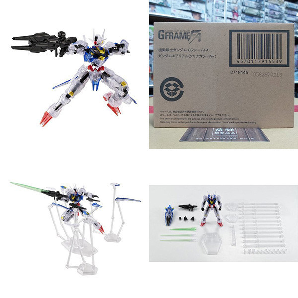 BANDAI 萬代 | 會場限定 | 機動戰士鋼彈 | 水星的魔女 | G-FRAME FA  | 風靈鋼彈 套組(透明版) 全新未拆 | 現貨 
