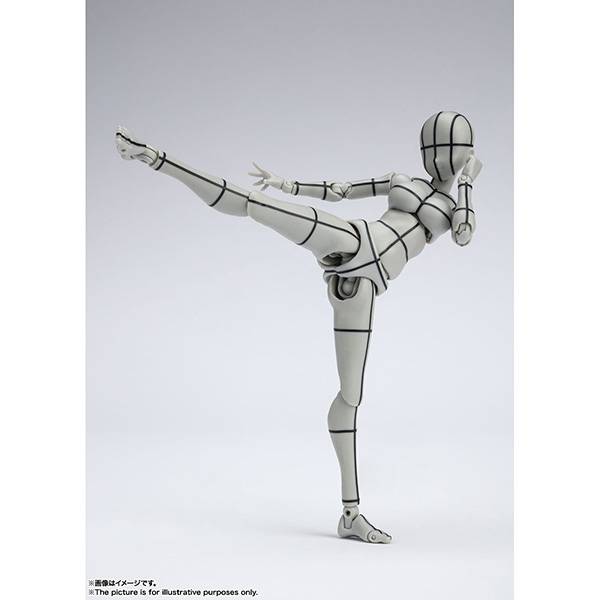 BANDAI 萬代 | S.H.Figuarts SHF 女性素體-矢吹健太朗-線框(Gray Color Ver.) (預訂2022年4月) 