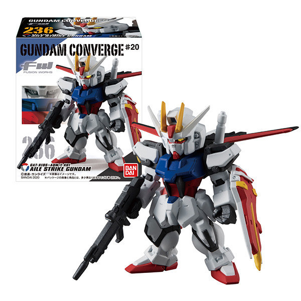 BANDAI 萬代 | 鋼彈FW GUNDAM CONVERGE #20 | 內含翔翼型攻擊鋼彈2隻、決鬥鋼彈2隻、里克．德姆II 2隻 共全六種 | 完整1中盒10入販售 | 全新未拆 | 現貨 
