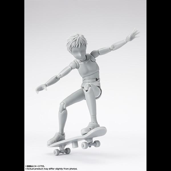 BANDAI 萬代 | S.H.Figuarts SHF 男性素體-School Life- Edition DX SET(灰色版) 素描繪畫用 | 可動完成品 | 全新未拆 | 現貨 
