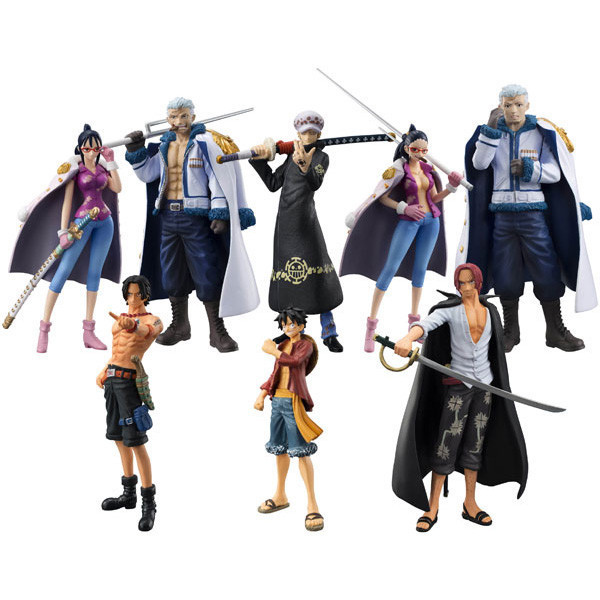 BANDAI 萬代 | 超造形魂 | 航海王 | 海賊王 | 龐克哈薩德篇 | 羅的野心 | 內含艾斯、紅髮傑克、羅 | 共全8種 | 完整1中盒8入販售 | 盒況如圖 | 全新未拆 | 現貨 