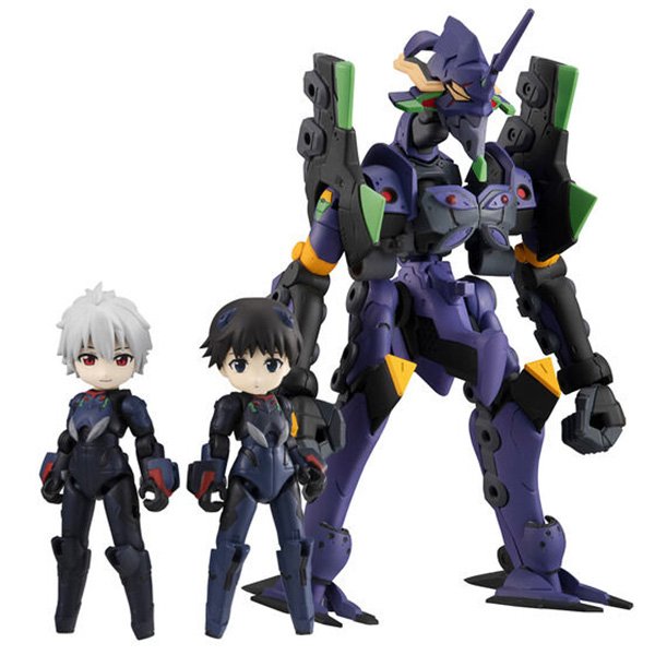 MegaHouse 百萬屋 | DESKTOP ARMY | 福音戰士新劇場版 | 碇真嗣＆渚薰＆EVANGELION第13號機 (預訂2022年6月) 