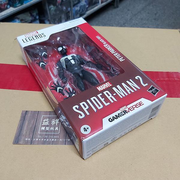 HASBRO 孩之寶 | Marvel Legends | 漫威 | 電玩 | Spider-Man 2 蜘蛛人 | Peter Parker Black Suit 彼得·帕克 (黑色戰衣/共生體戰衣/猛毒戰衣/黑化蜘蛛人) 高約15公分 | 可動完成品 | 全新未拆 | 現貨 