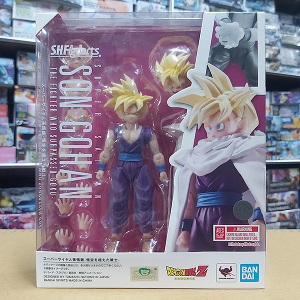 BANDAI 萬代 | S.H.Figuarts SHF 七龍珠Z 超級賽亞人孫悟飯 -超越悟空的戰士- | 可動完成品 | 全新未拆 | 現貨 