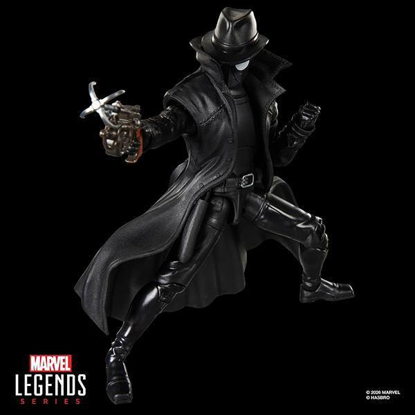 HASBRO 孩之寶 | Marvel Legends 亞馬遜限定 | 漫威蜘蛛人6吋傳奇人物復古系列 - 復古吊卡 | 暗影蜘蛛人 | Spider-Man Noir | 高約15公分 | 可動完成品 | 全新未拆 | 現貨 