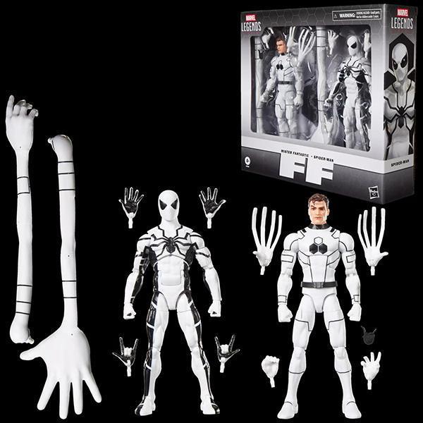 HASBRO 孩之寶 | Marvel Legends | 漫威6吋傳奇人物 - 驚奇四超人 | 未來基金會 | Spider-Man 蜘蛛人 & 驚奇先生 | 兩入組 | 高約15公分 | 可動完成品 | 全新未拆 | 現貨 