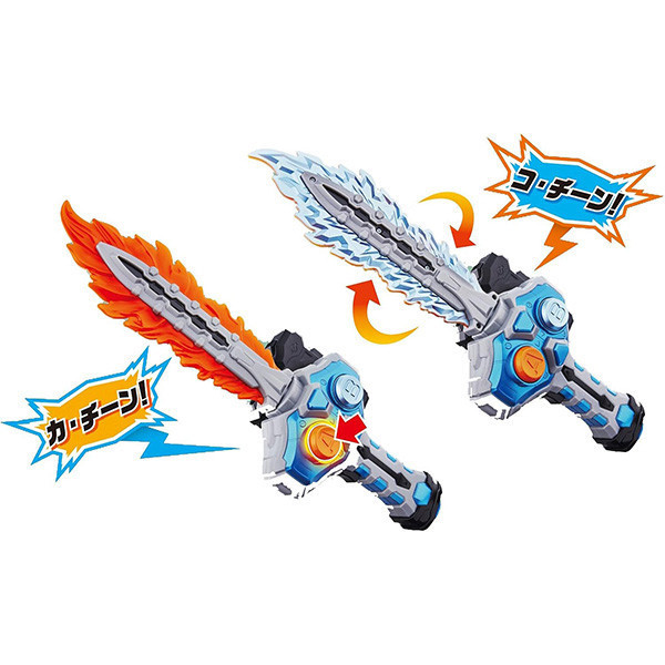 BANDAI 萬代 | 假面騎士Brave 專用炎與冰劍型武器 | 爆炎冰結 | DX 手把長劍(冰霜爆炎劍) | 全新未拆 | 現貨 
