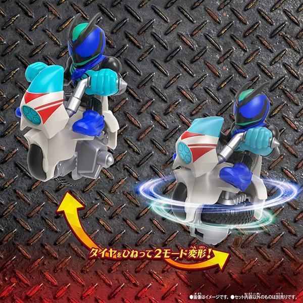 BANDAI 萬代 | MONSMOTO假面騎士02 假面騎士ZEZTZ TECHNO LOSTREAM 拉動拉條可向前衝或旋轉 | 全新未拆 | 現貨 