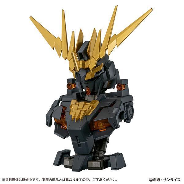 BANDAI 萬代 | 機動戰士鋼彈 | MS機械胸像DX 獨角獸鋼彈2號機 | 報喪女妖 | 內藏LED 燈發光機構 | 高約12.5cm 塑膠製半完成組裝模型 | 全3種 | 全新未拆完整1中盒6入販售 | 現貨 