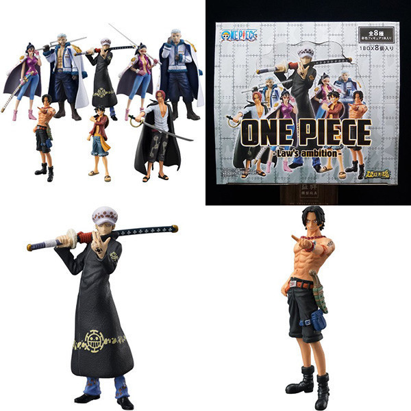 BANDAI 萬代 | 超造形魂 | 航海王 | 海賊王 | 龐克哈薩德篇 | 羅的野心 | 內含艾斯、紅髮傑克、羅 | 共全8種 | 完整1中盒8入販售 | 盒況如圖 | 全新未拆 | 現貨 