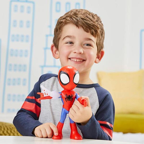 HASBRO 孩之寶 | 漫威蜘蛛人與他的神奇朋友們 | 巨大英雄 | 蜘蛛人 | Spider-Man 頭部與手臂可活動 | 高約23公分 | 全新未拆 | 現貨 